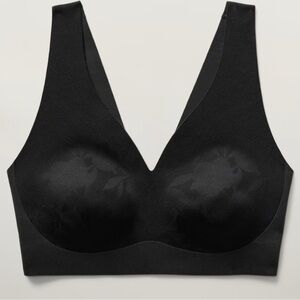Athleta Women’s Ritual Lace Plunge Bra in Black XS D-DD - NWOT